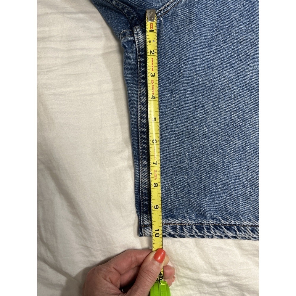 Eddie Bauer Mens Denim Shorts Size 38 Blue Cotton Jean Shorts 10" Inseam Casual - Picture 6 of 9